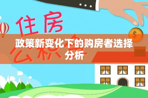 洪雅政策新变化下的购房者选择分析