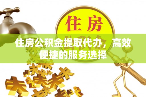 洪雅住房公积金提取代办，高效便捷的服务选择